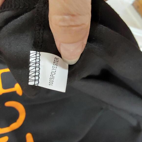 Halloween black long sleeve Badass Witch vneck shirt, Small - Picture 5 of 6